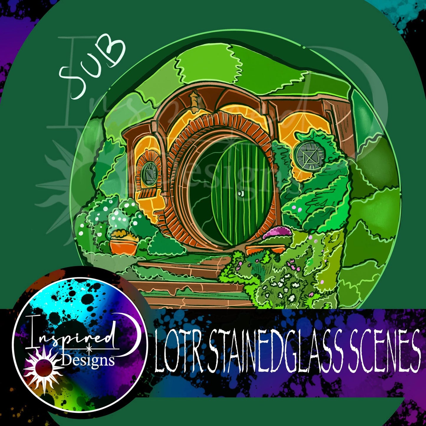 Stainedglass Scenes - LOTR PT 1