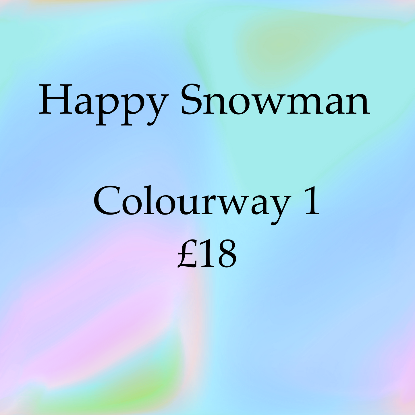 Happy snowman 1