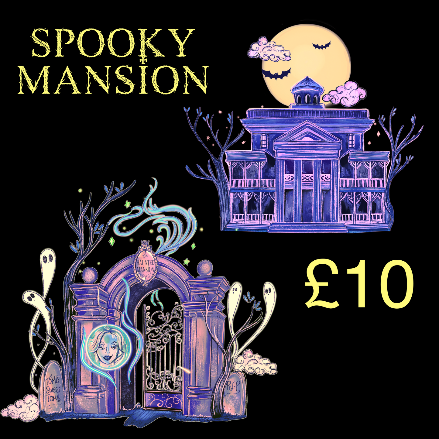 Spooky mansion sub set- brights
