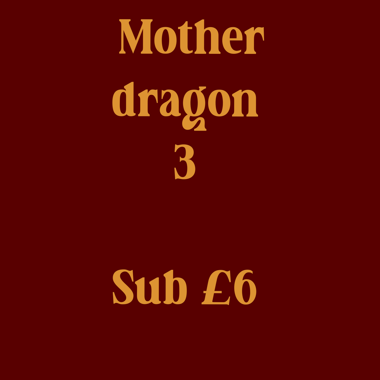 Mother dragon sub