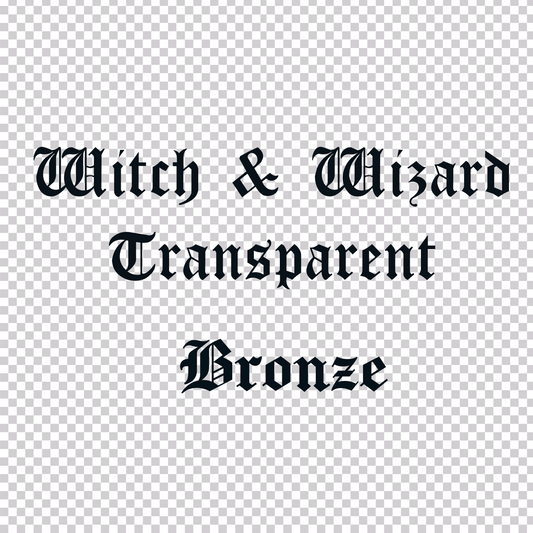 Witch and wizard transparent bronze