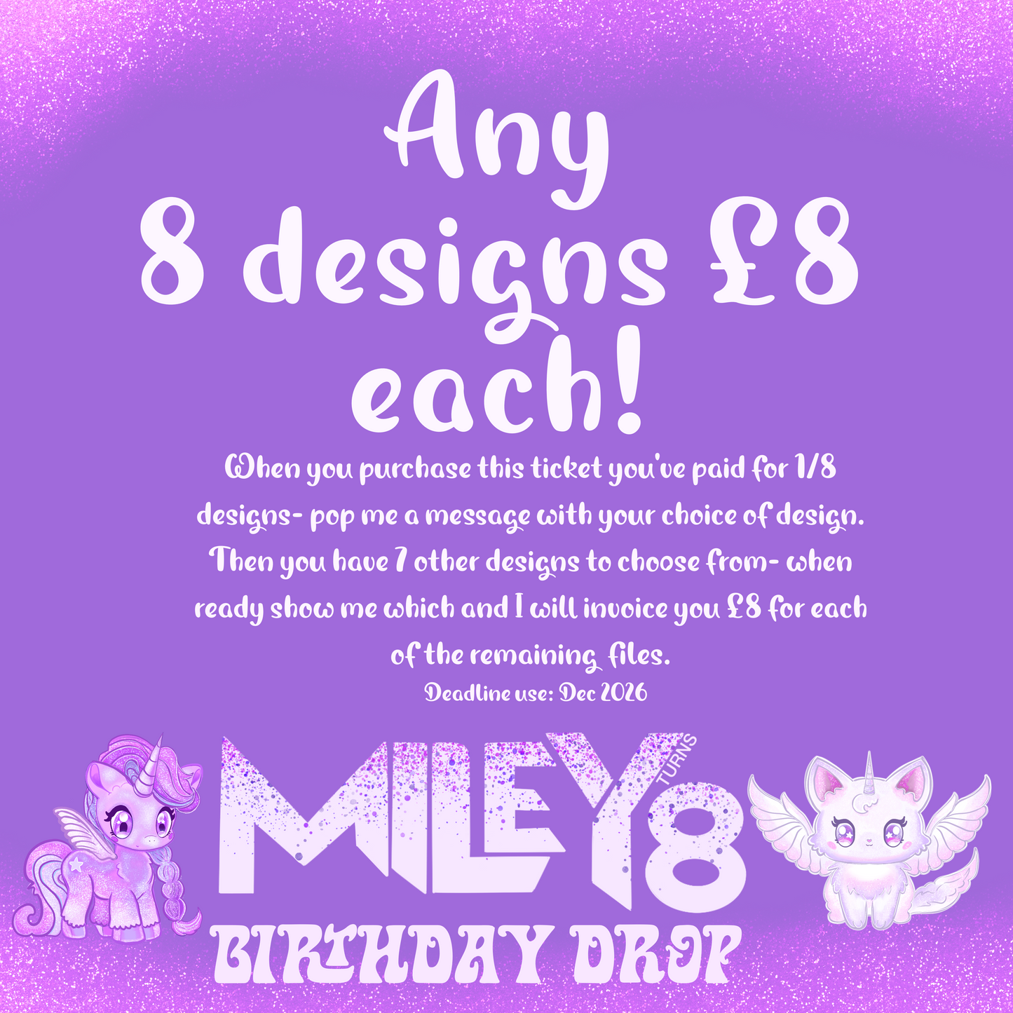 Miley turns 8 Drop