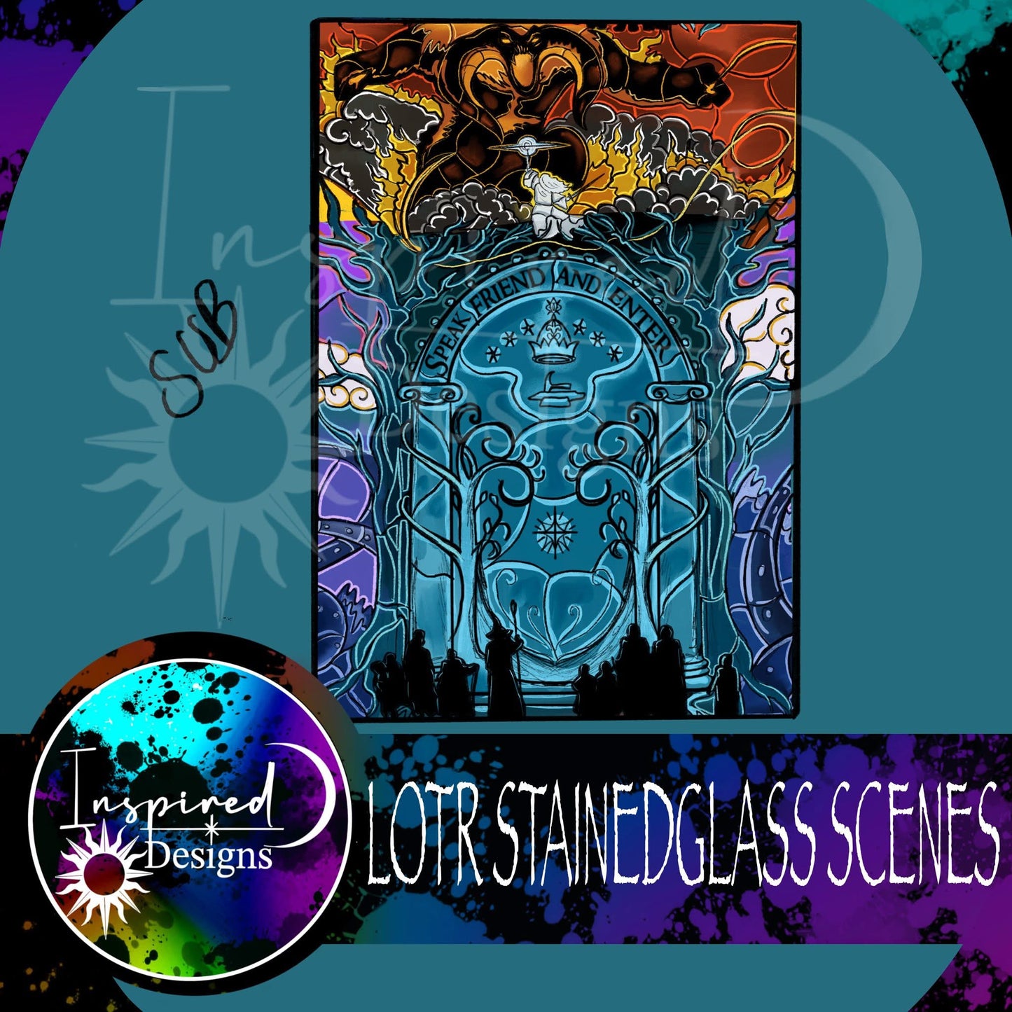 Stainedglass Scenes - LOTR PT 1