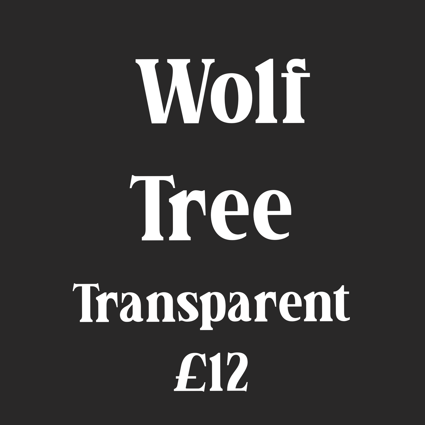 Wolf tree transparent
