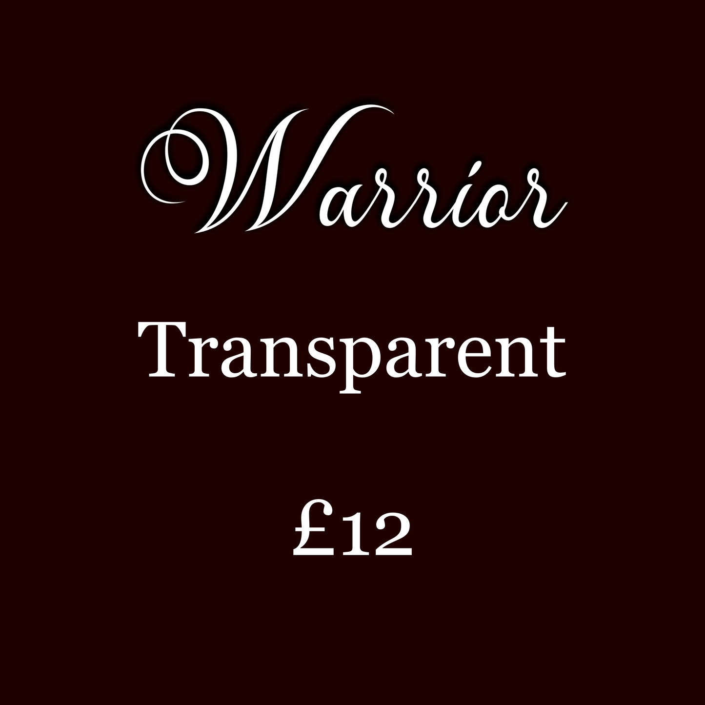 Warrior transparent