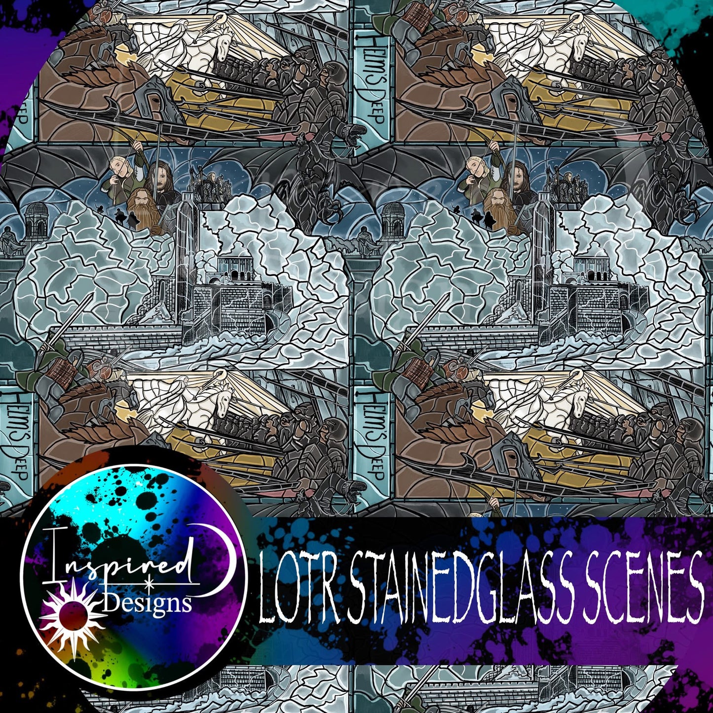 Stainedglass Scenes - LOTR PT 2