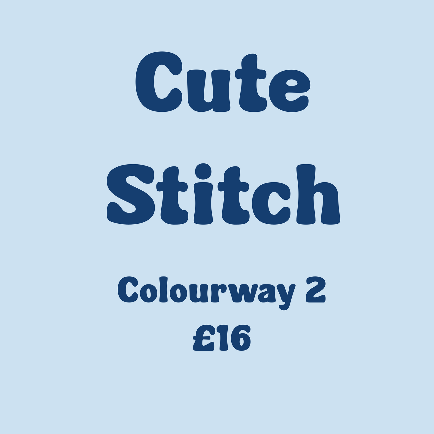 Cute stitch Colourway 2