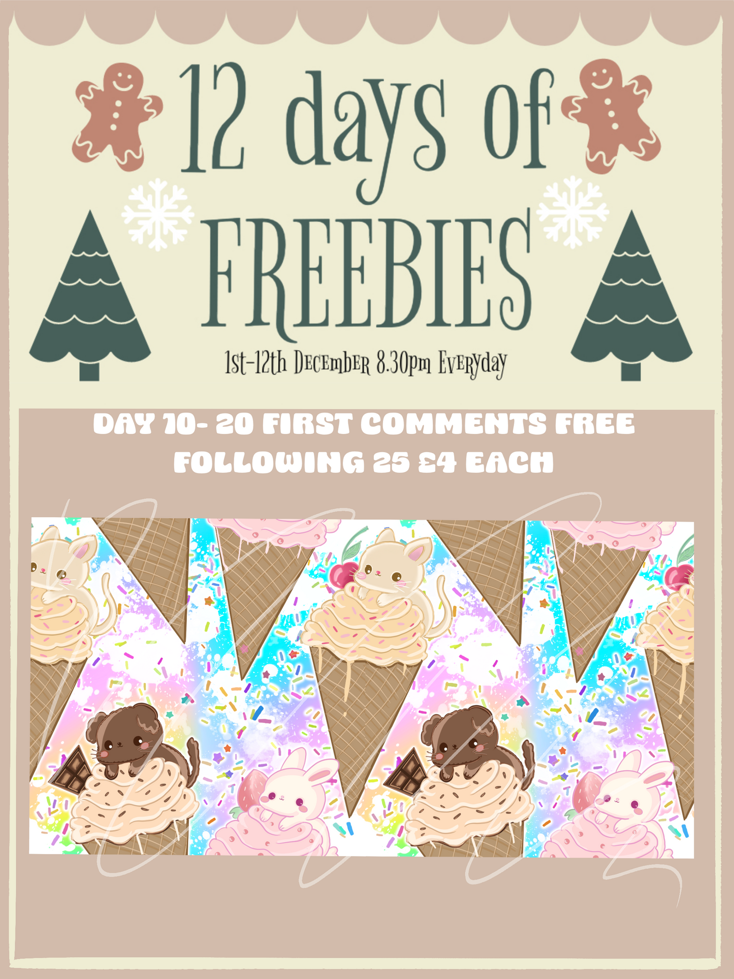 9/12 Days of freebies - KAWAII Ice cream