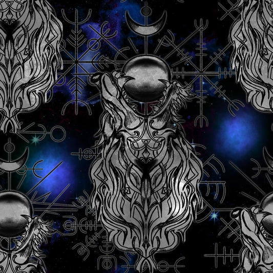Viking wolf silver