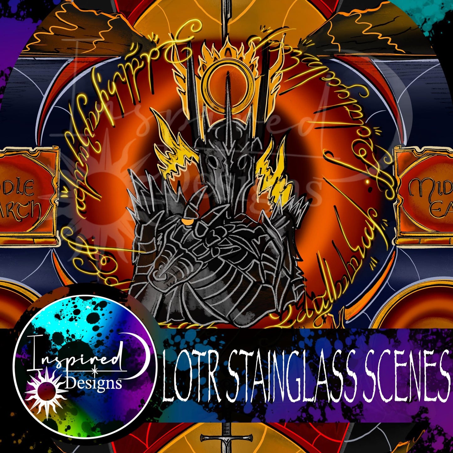 Stainedglass Scenes - LOTR PT 1