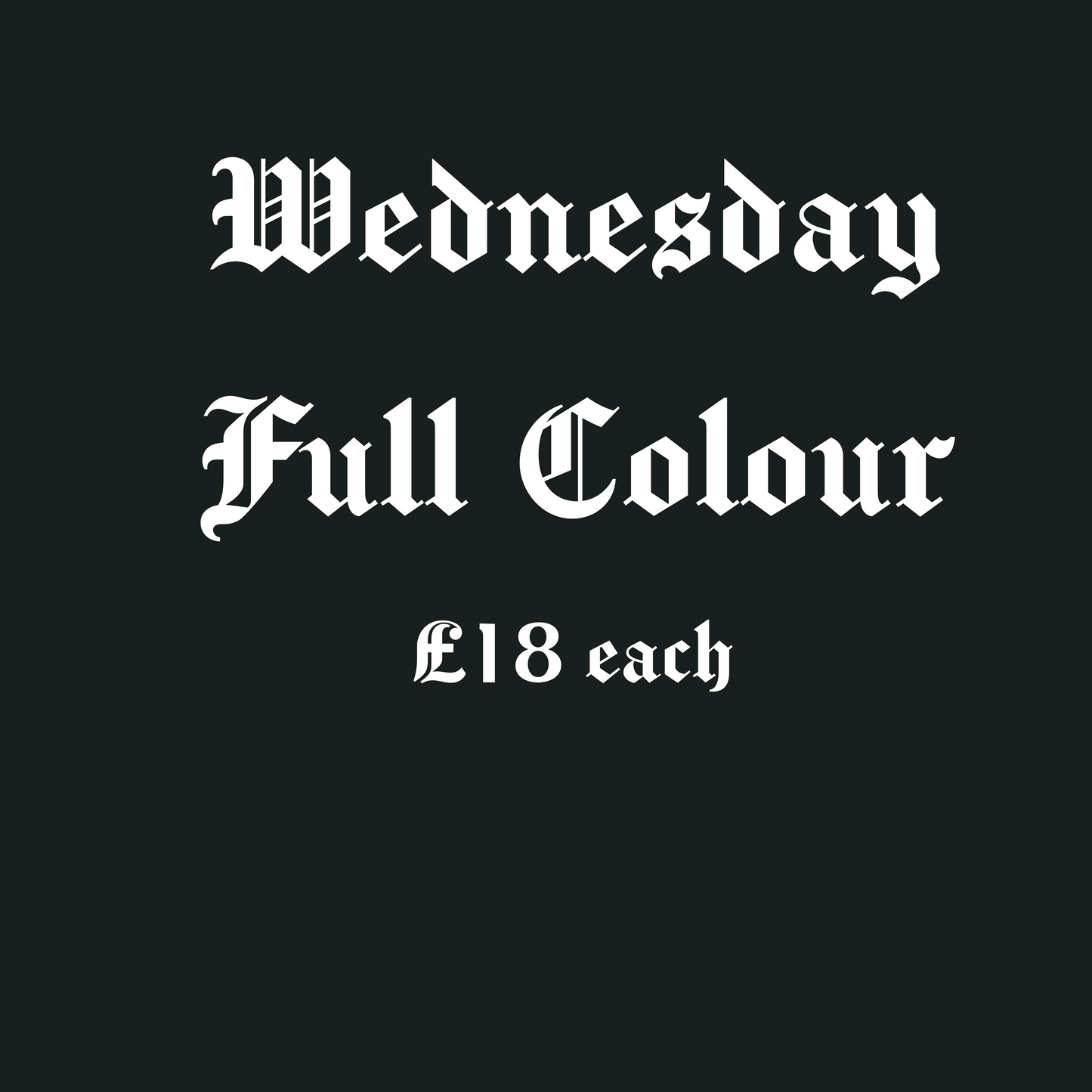 Wednesday full colour