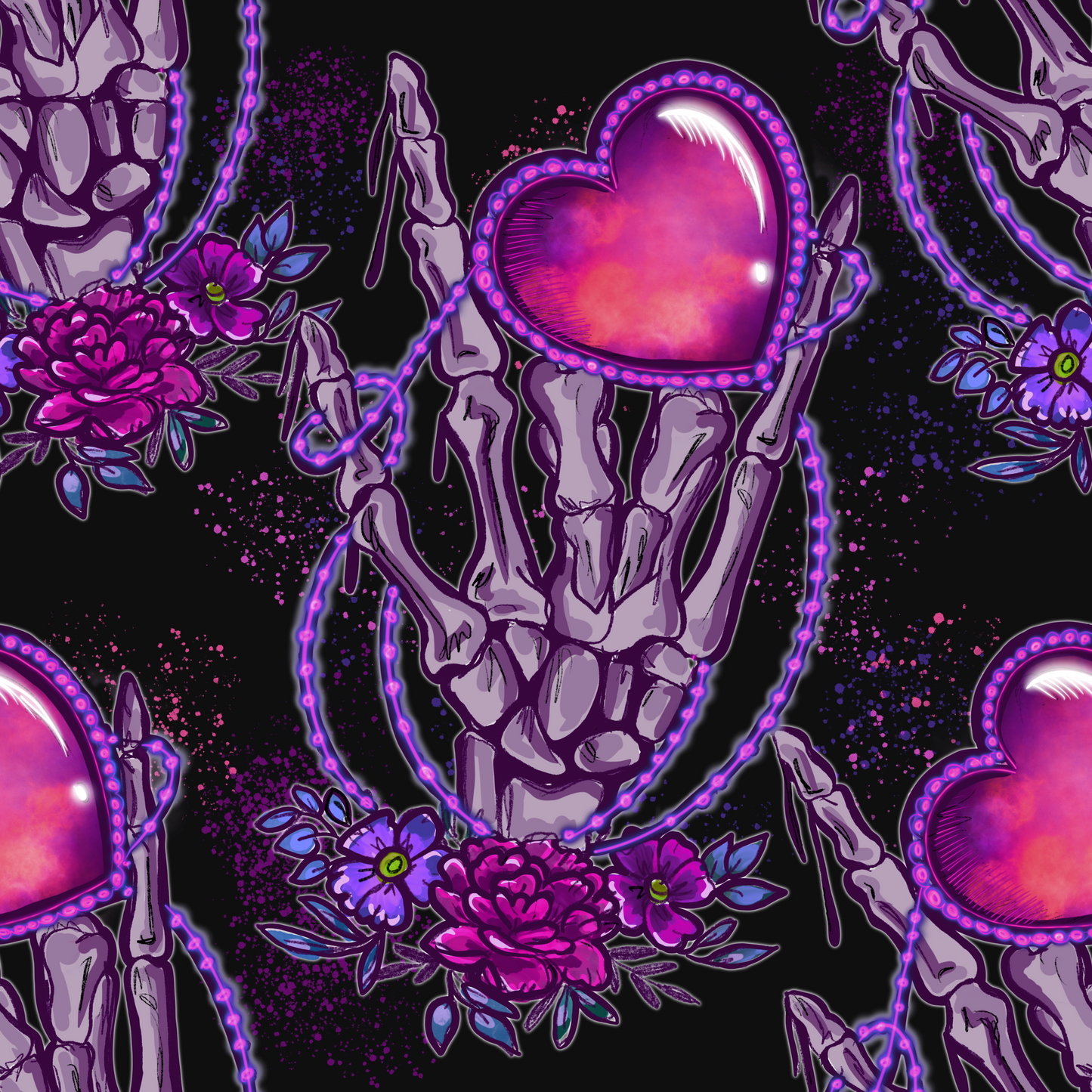 ASL love Skele- Pink