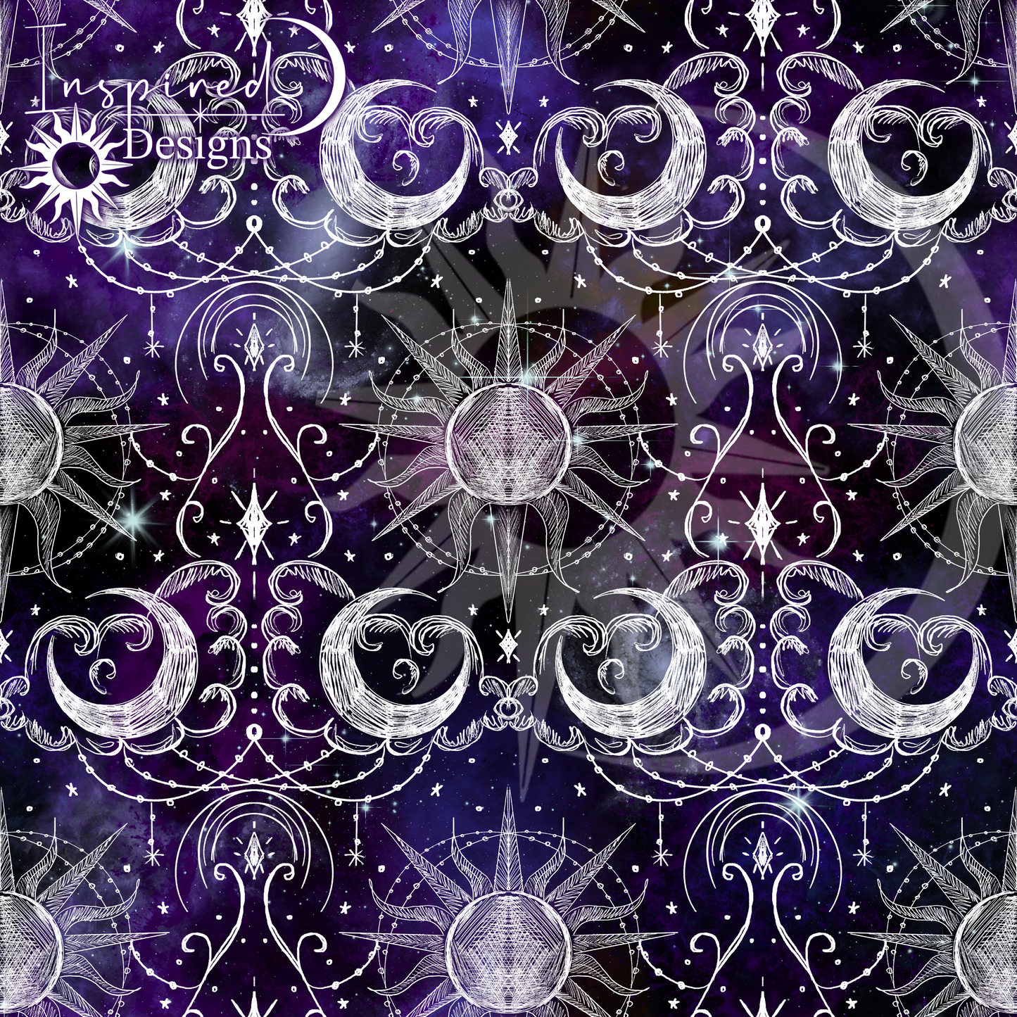 Celestial Lace - Purple galaxy