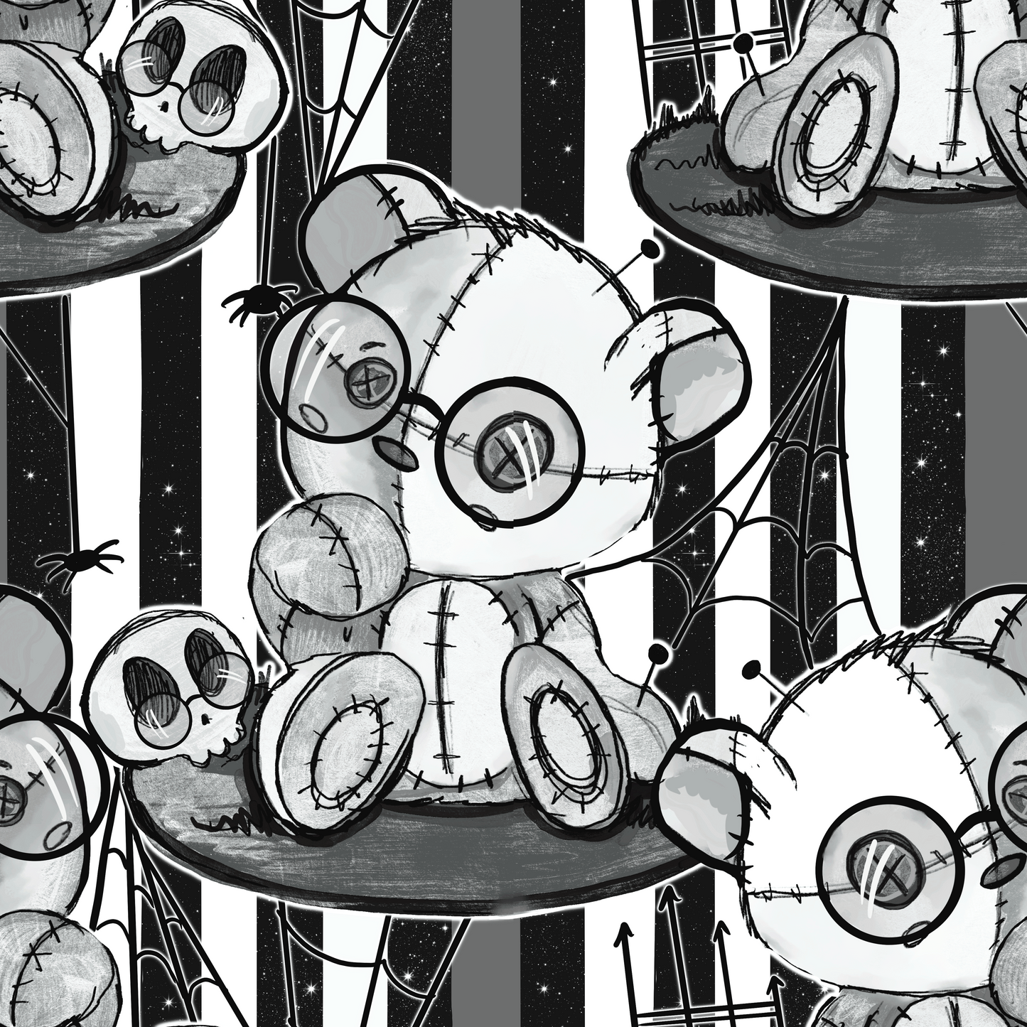 Glasses Ted Voodoo- B&W