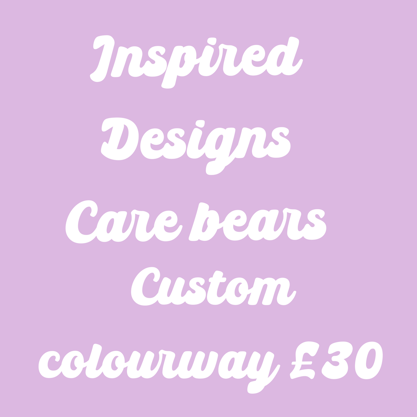 Care Bears custom colourways
