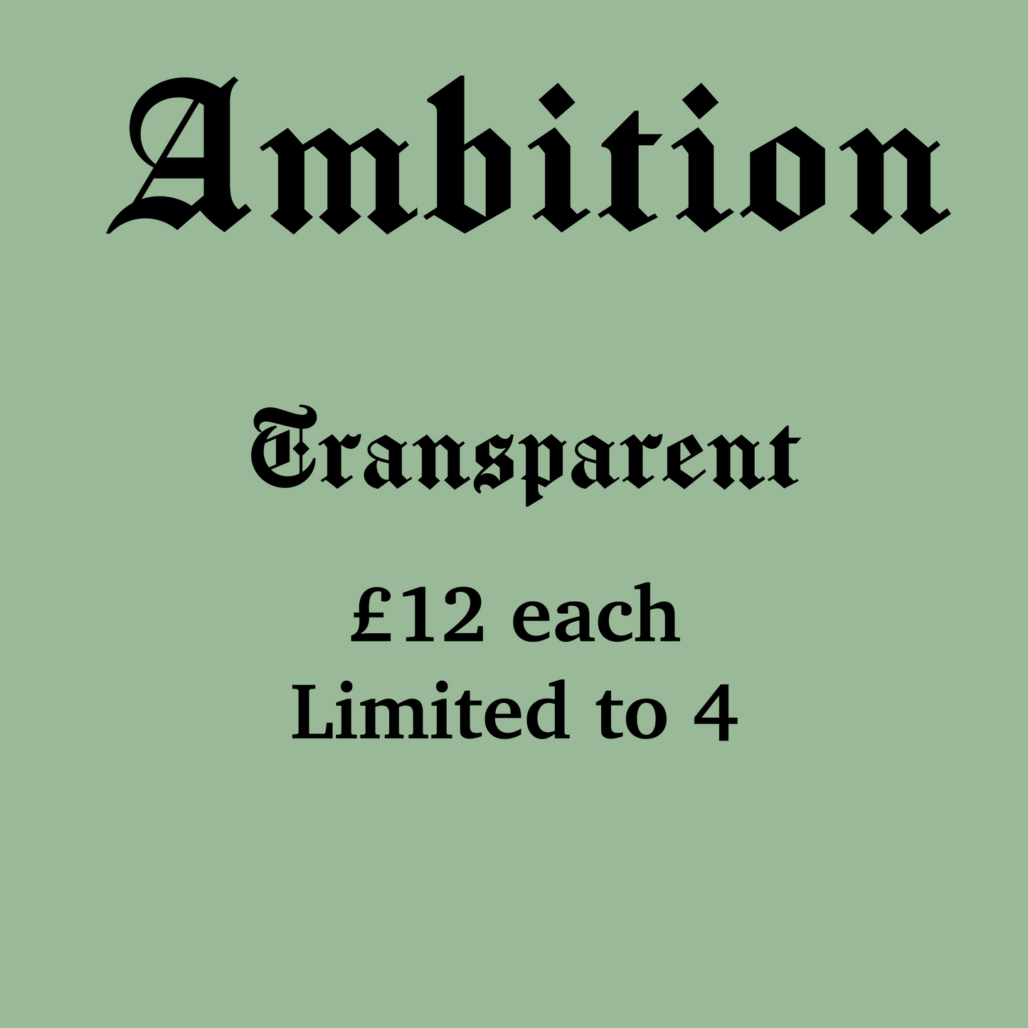 Ambition Transparent