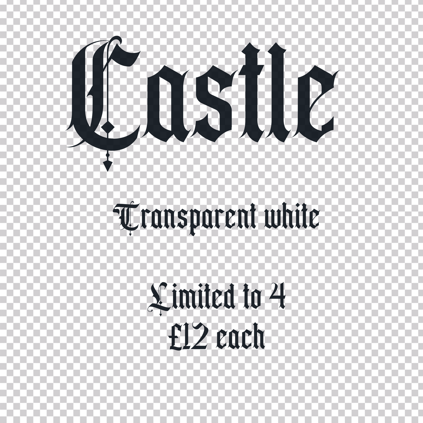 Castle transparent white