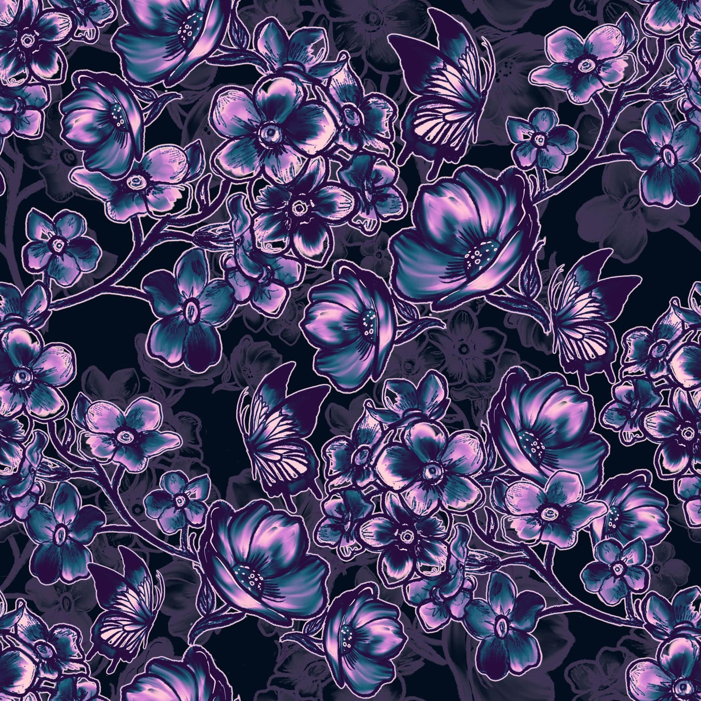 Floral Purple