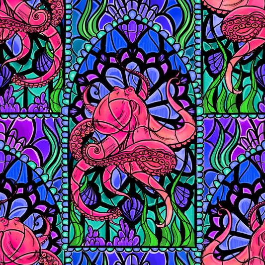 Stainglass Octopus 2
