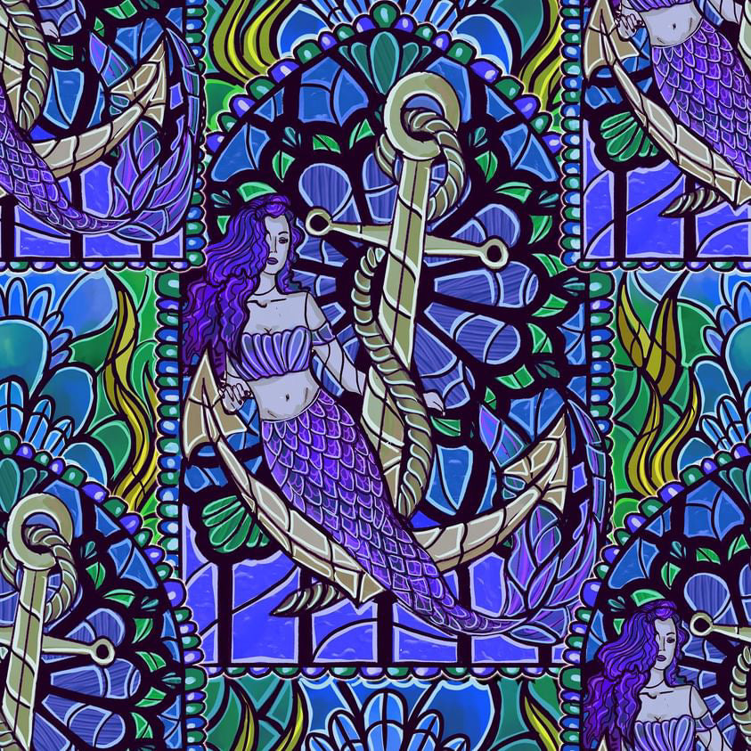 Stainglass Mermaid