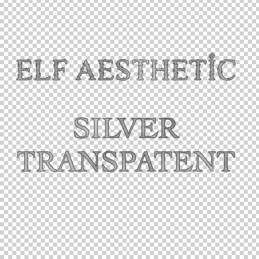 Elf Aesthetic Silver Transparent