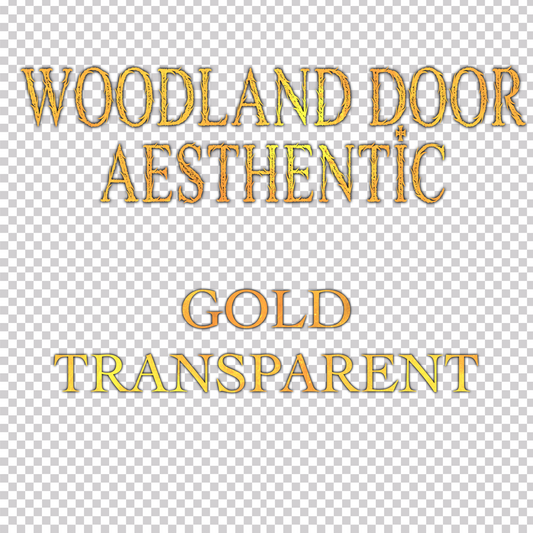 Woodland Door Gold Transparent
