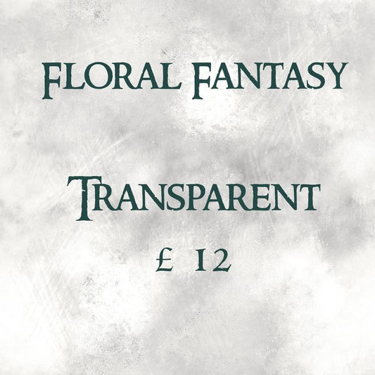 Floral Fantasy Silver Transparent