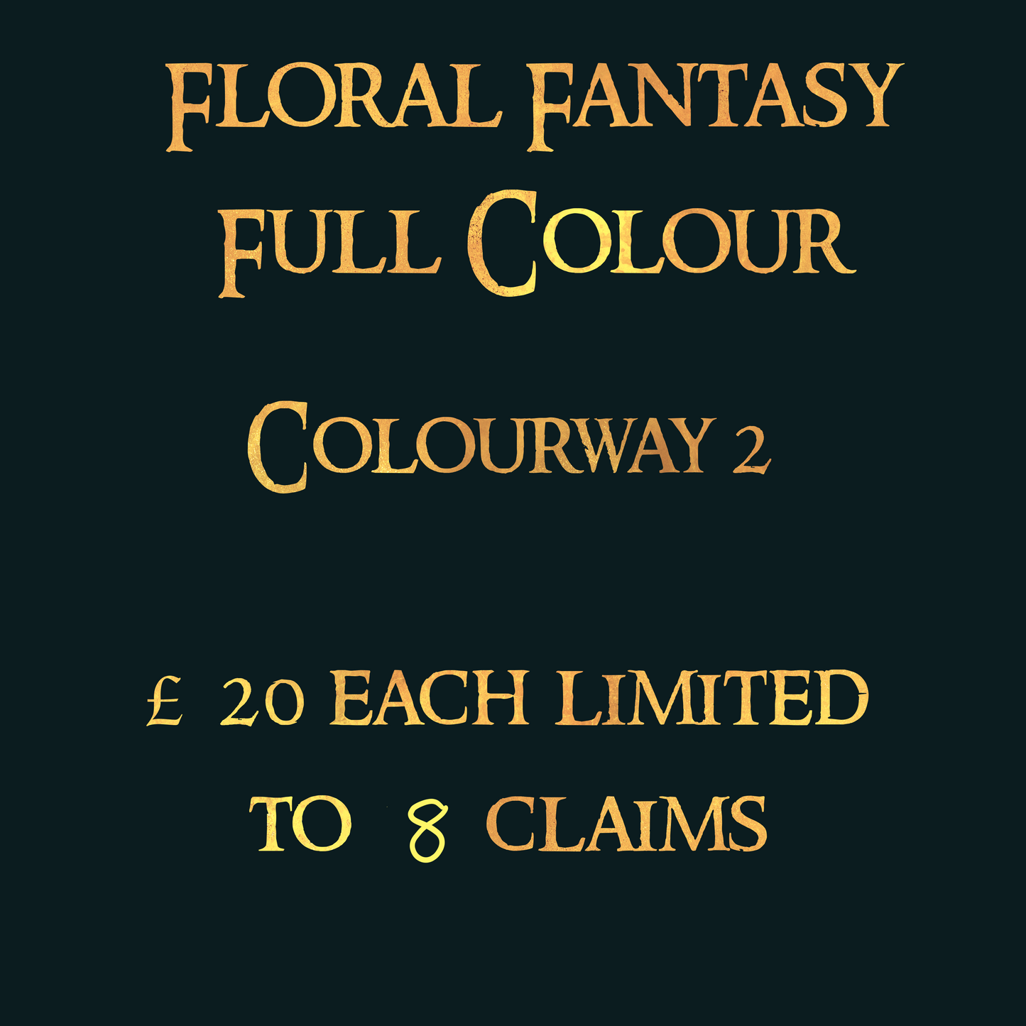 Floral Fantasy Full Colour Colourway 2