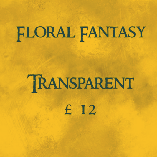 Floral Fantasy Gold Transparent