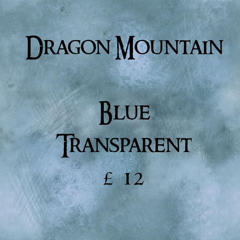 Dragon Mountain Blue Transparent