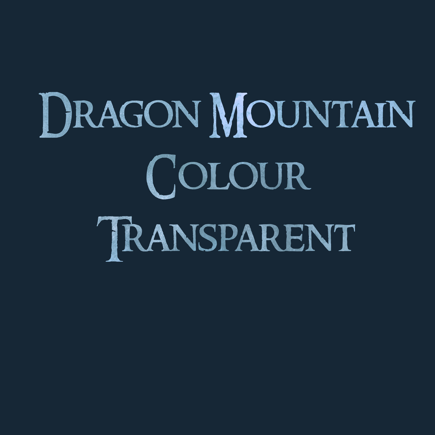 Dragon Mountain Colour Transparent