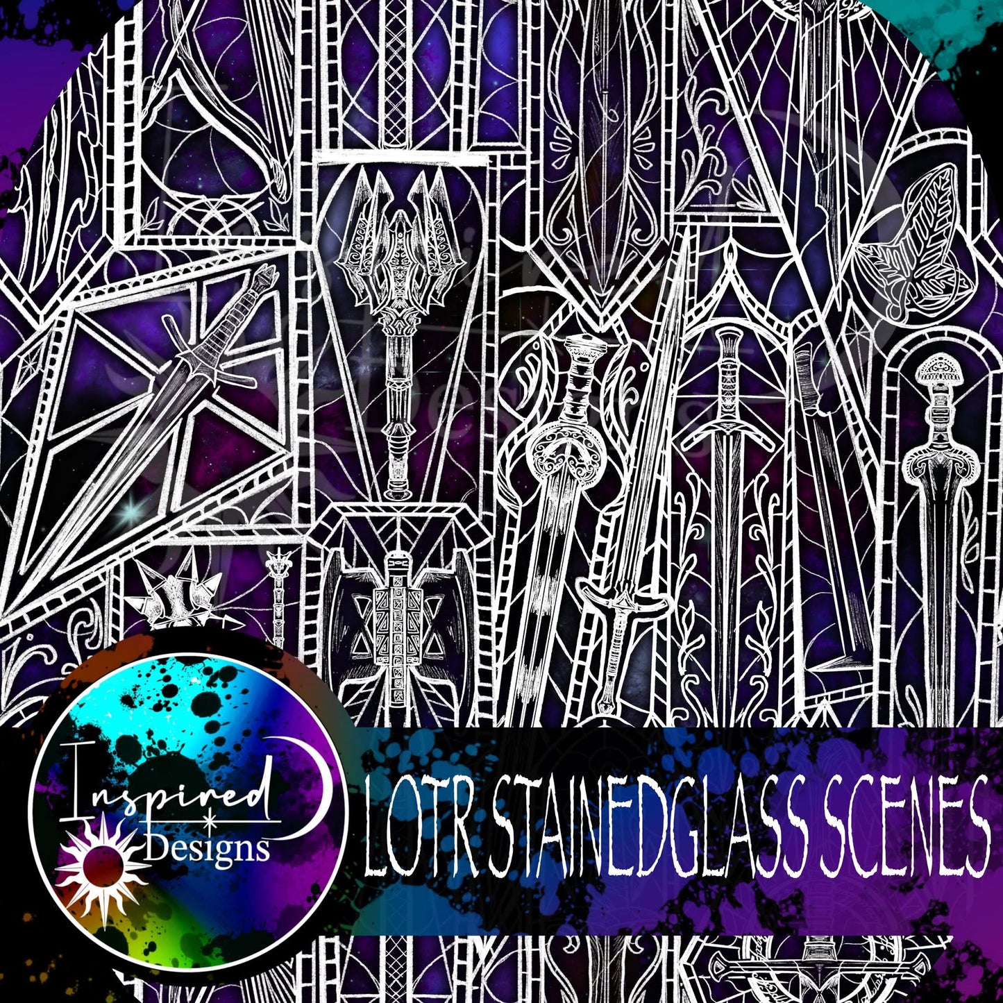 Stainedglass Scenes - LOTR PT 2