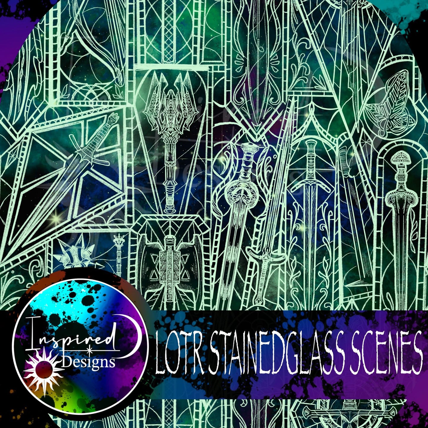 Stainedglass Scenes - LOTR PT 2