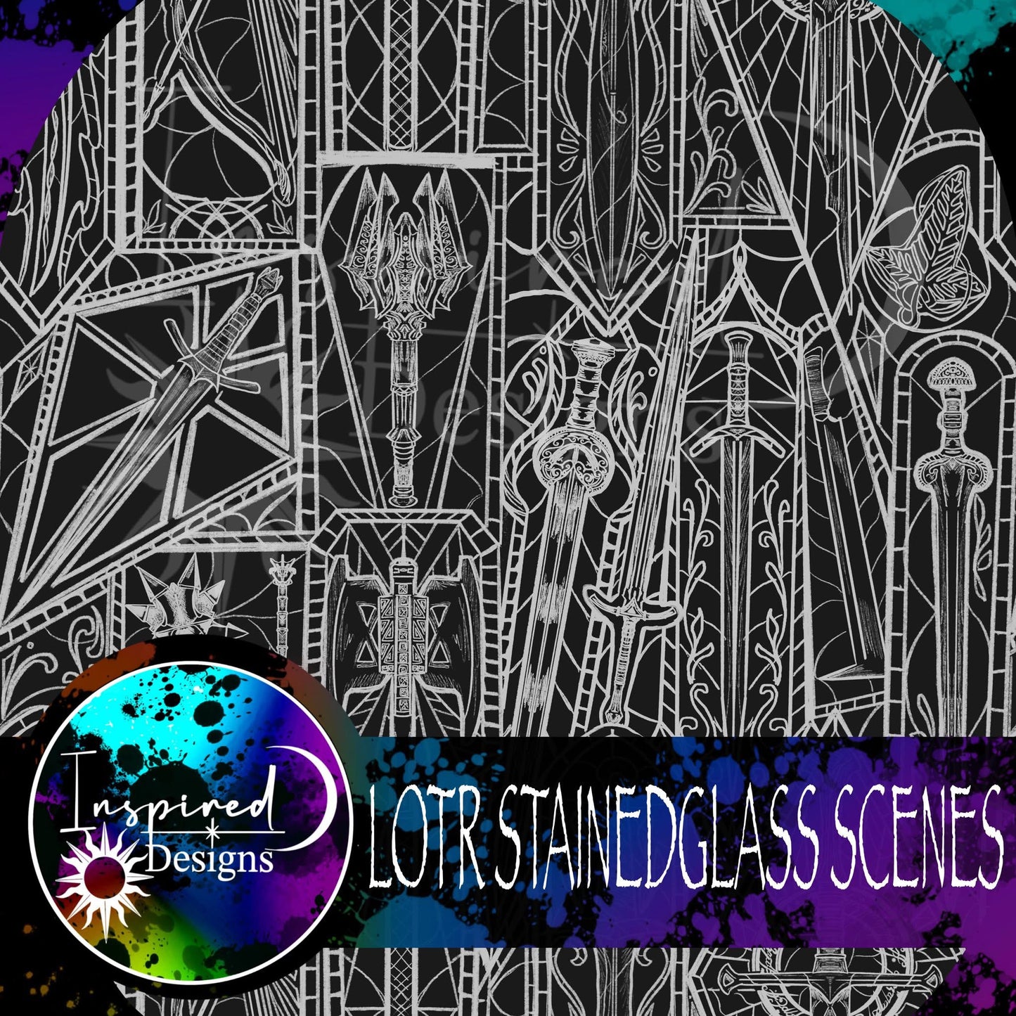 Stainedglass Scenes - LOTR PT 2