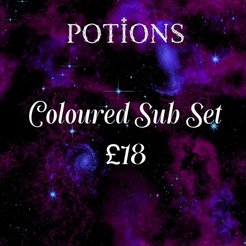 Potions coloured sub set