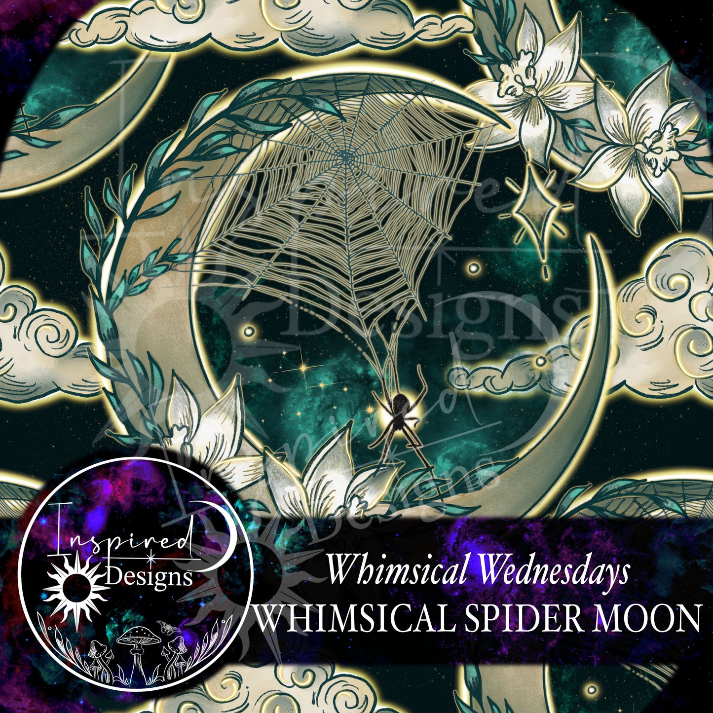 Whimsical Wednesday - Whimsical Spider Moon