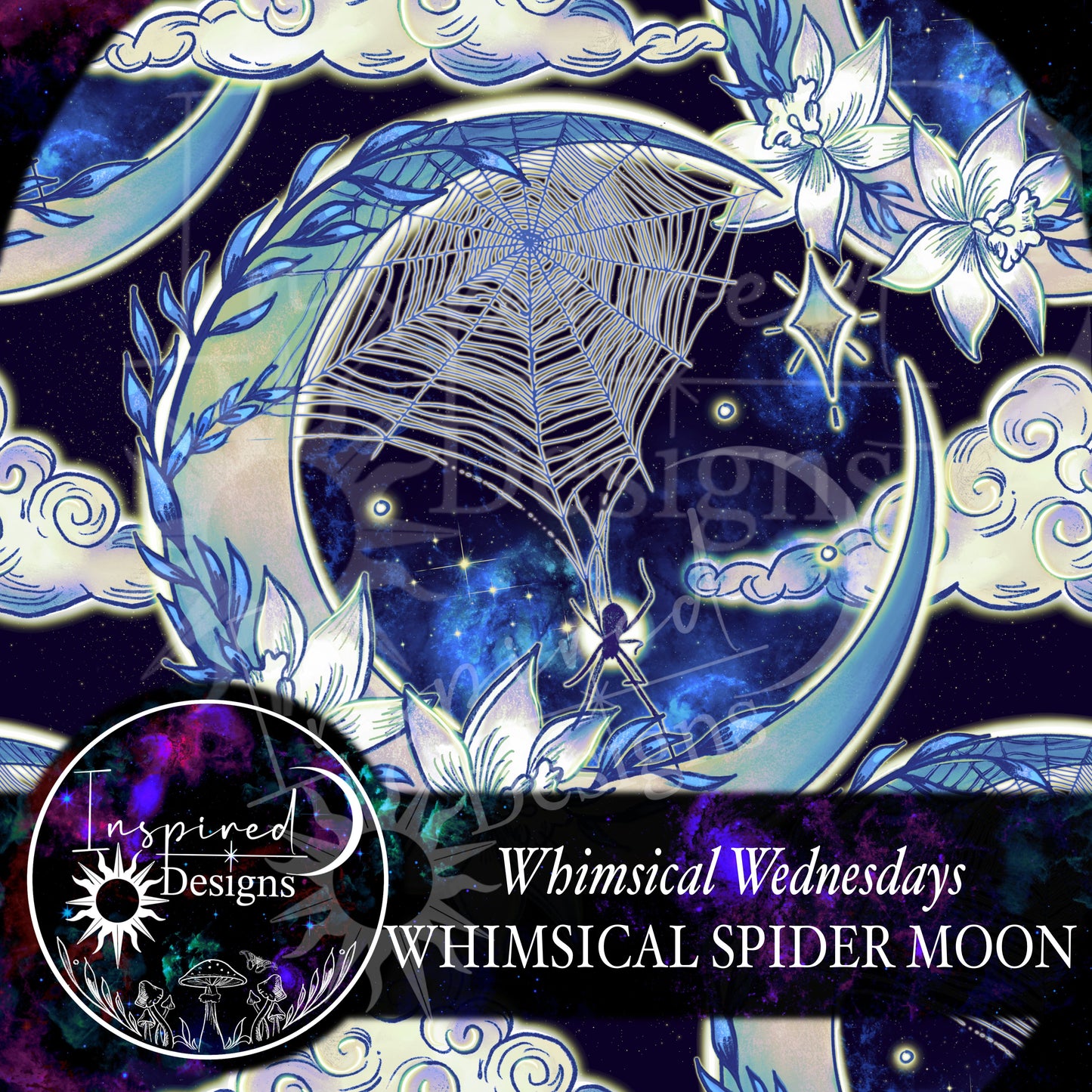 Whimsical Wednesday - Whimsical Spider Moon