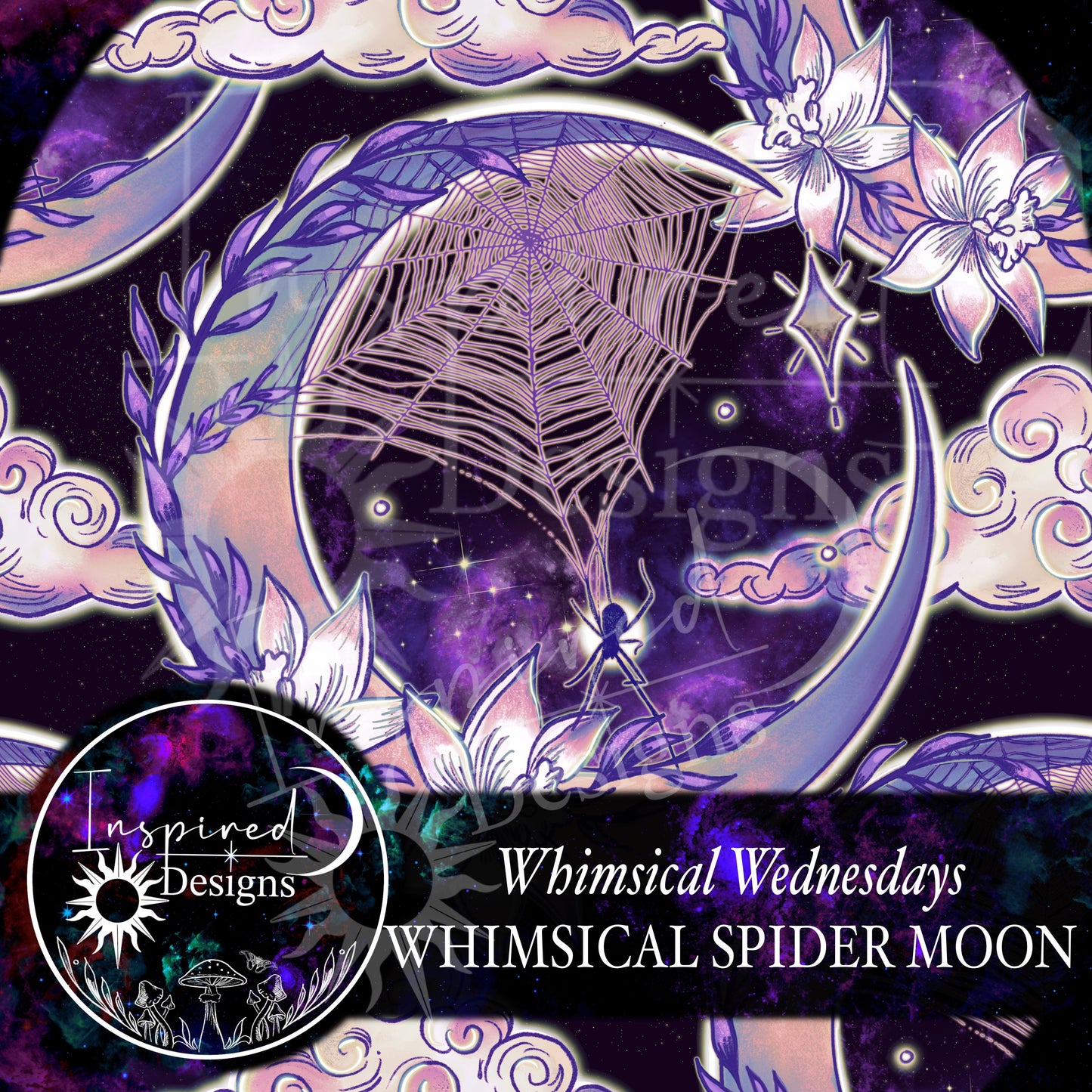 Whimsical Wednesday - Whimsical Spider Moon