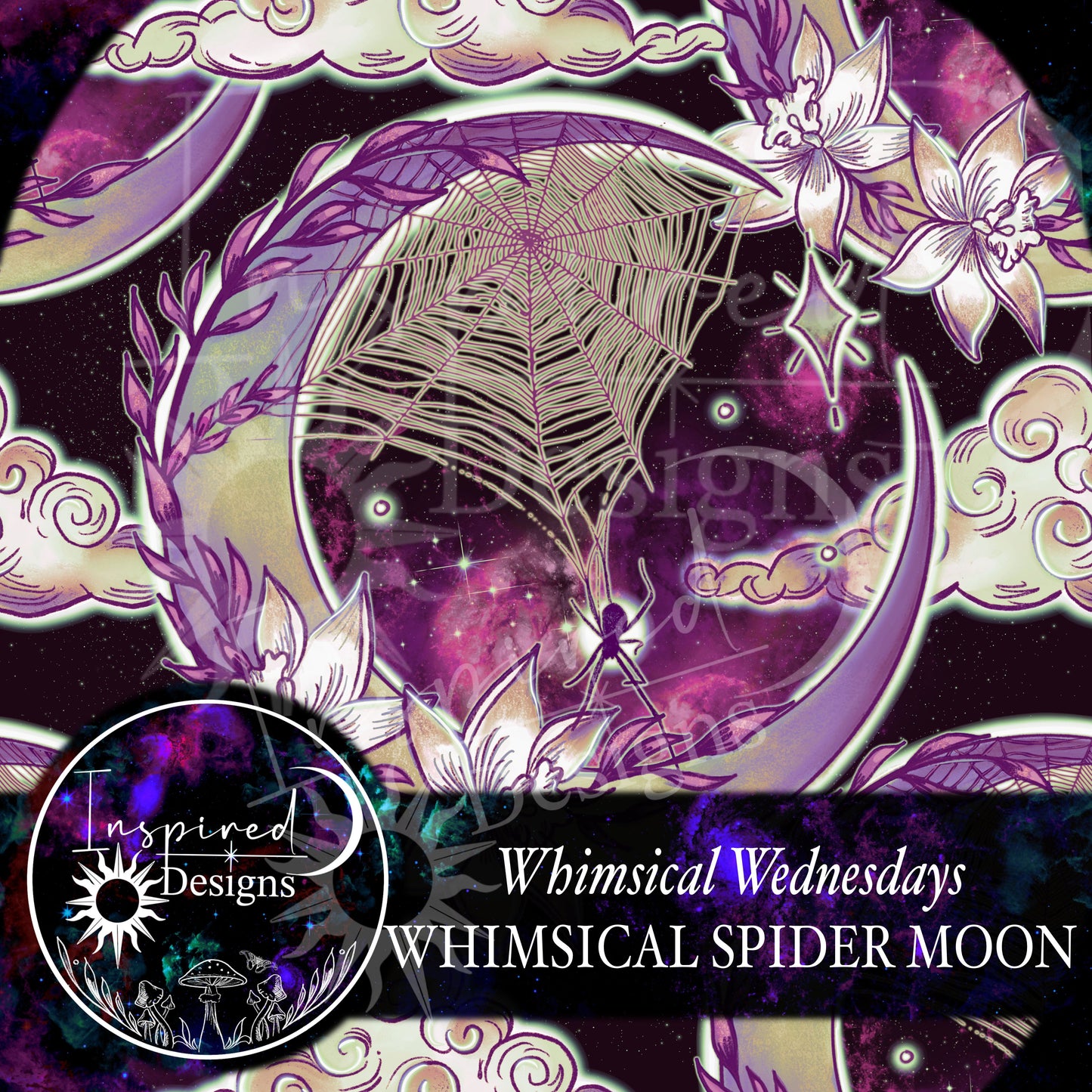 Whimsical Wednesday - Whimsical Spider Moon