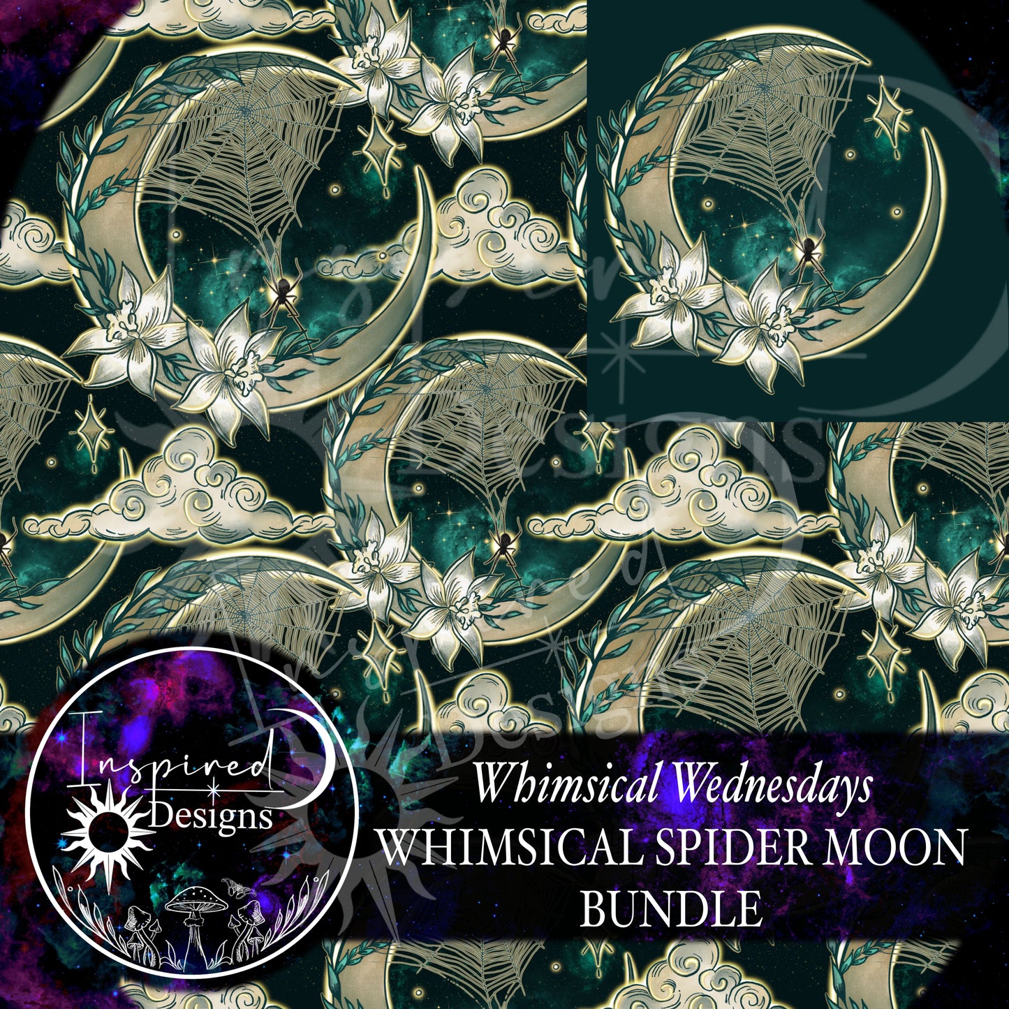Whimsical Wednesday - Whimsical Spider Moon