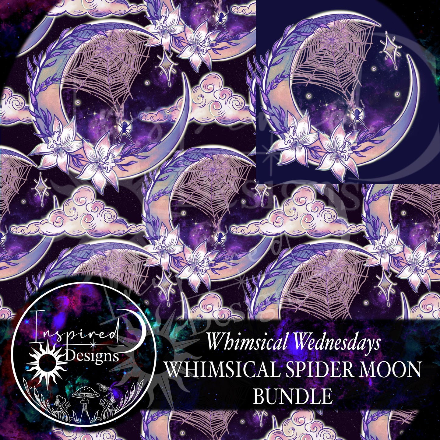 Whimsical Wednesday - Whimsical Spider Moon