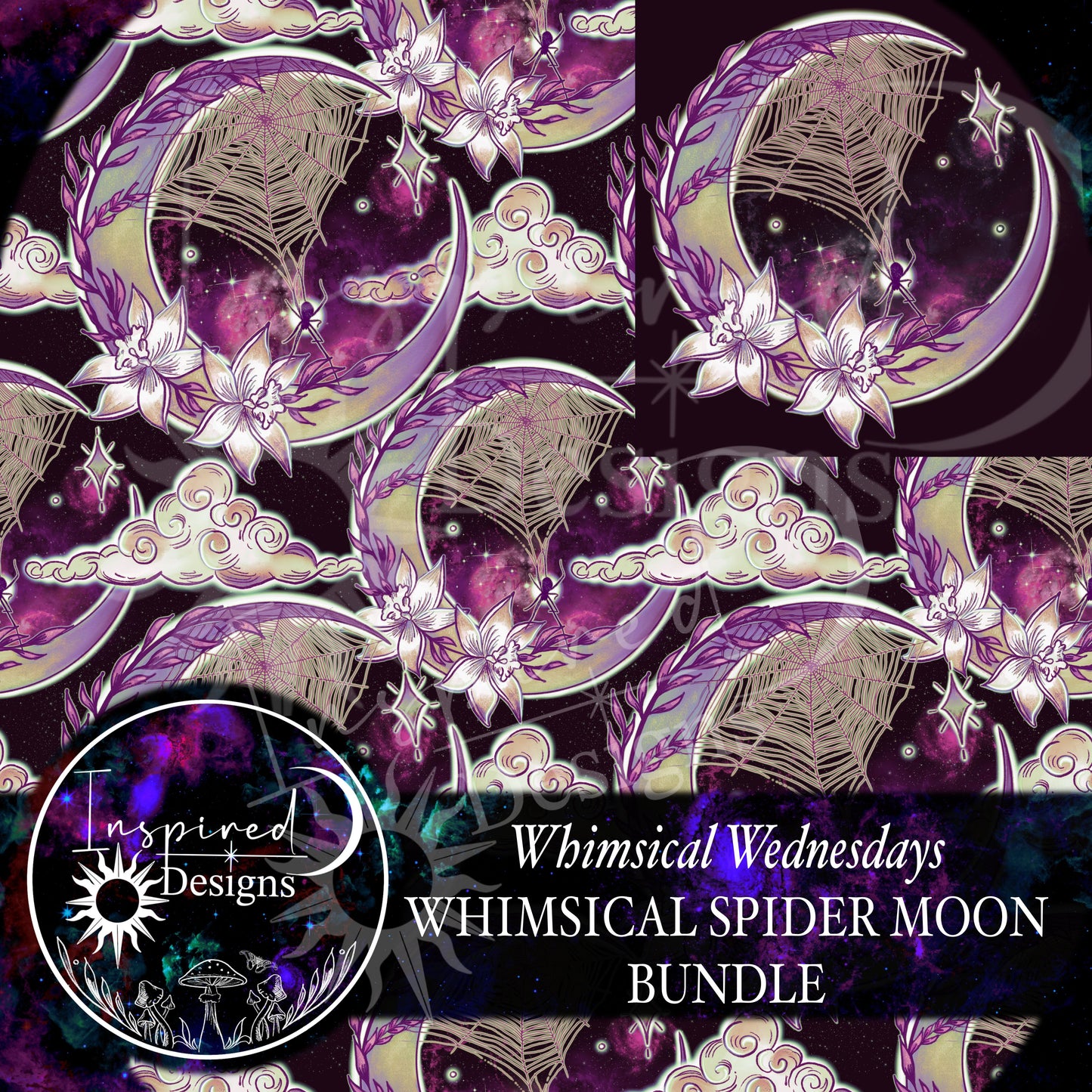 Whimsical Wednesday - Whimsical Spider Moon