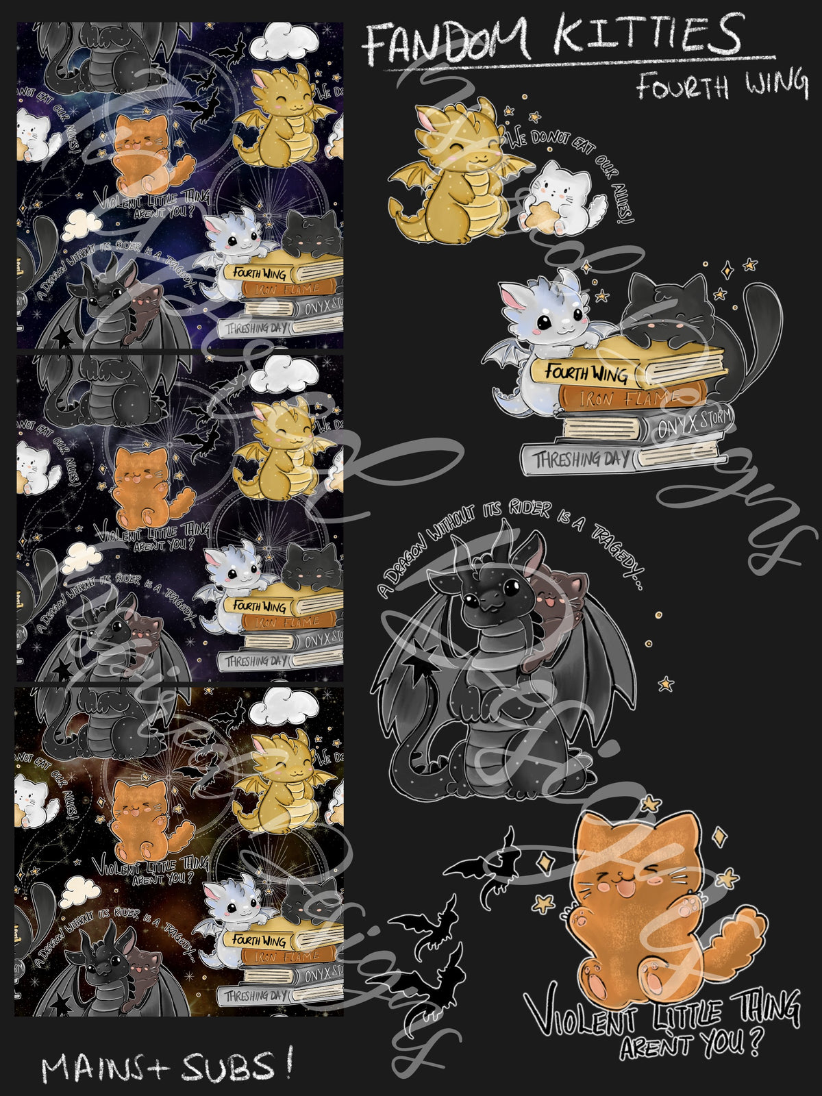 Fandom Kitties - 4 Wing