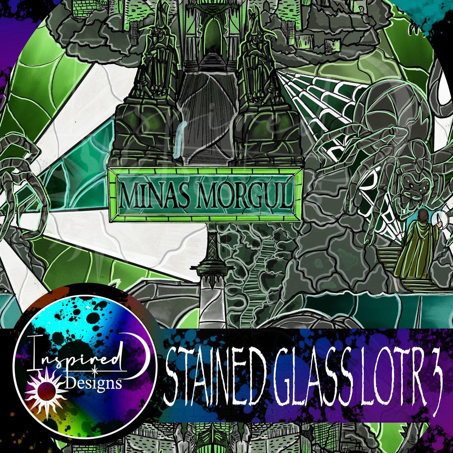 Stainedglass Scenes - LOTR PT 3