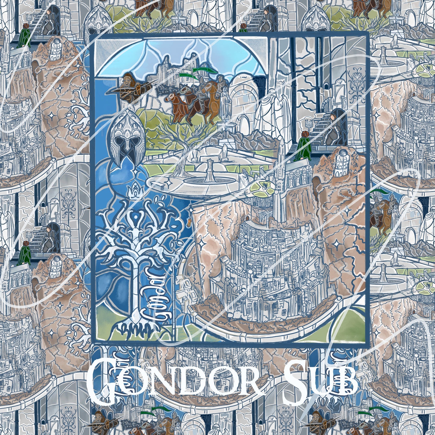 Stainedglass Scenes - LOTR PT 3