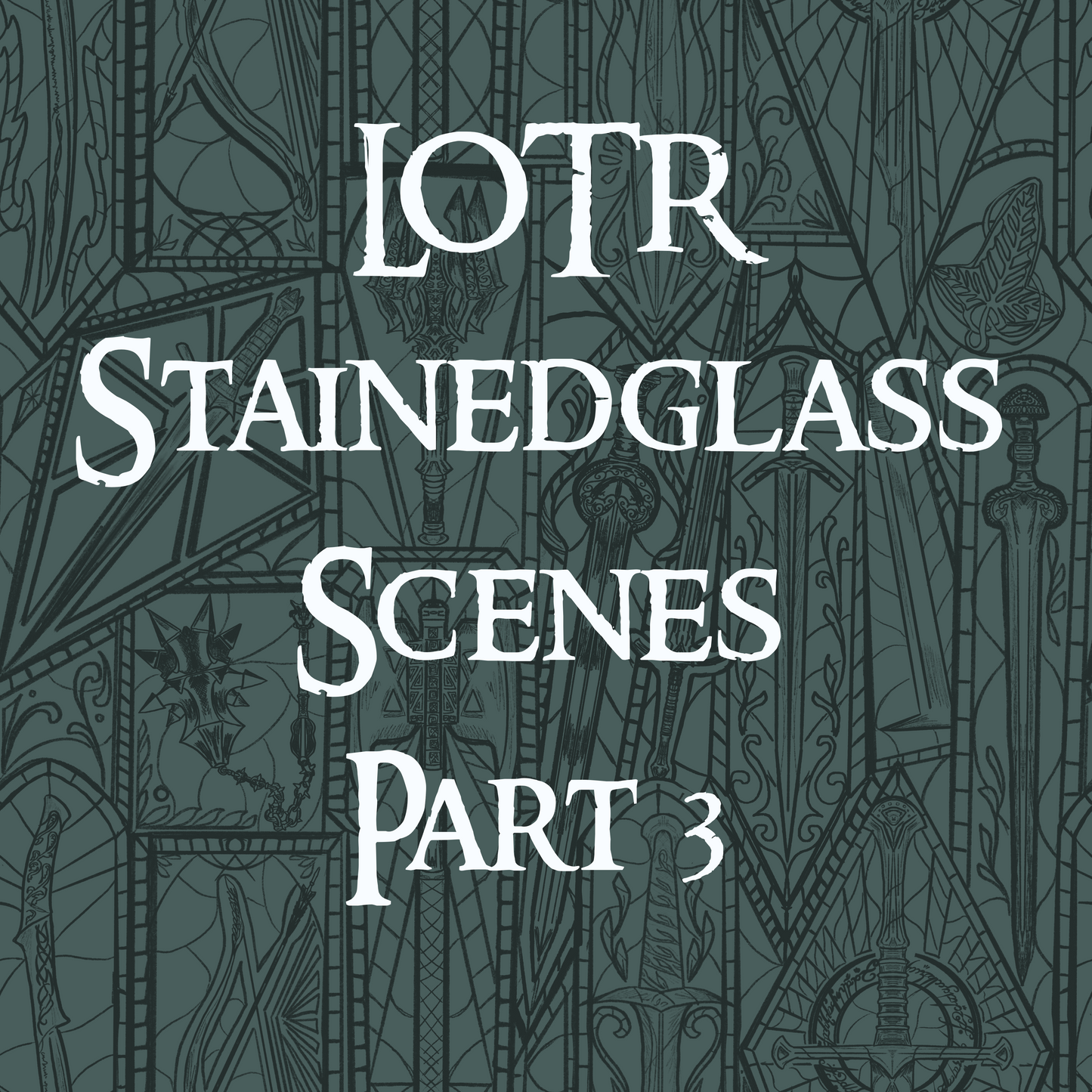 Stainedglass Scenes - LOTR PT 3