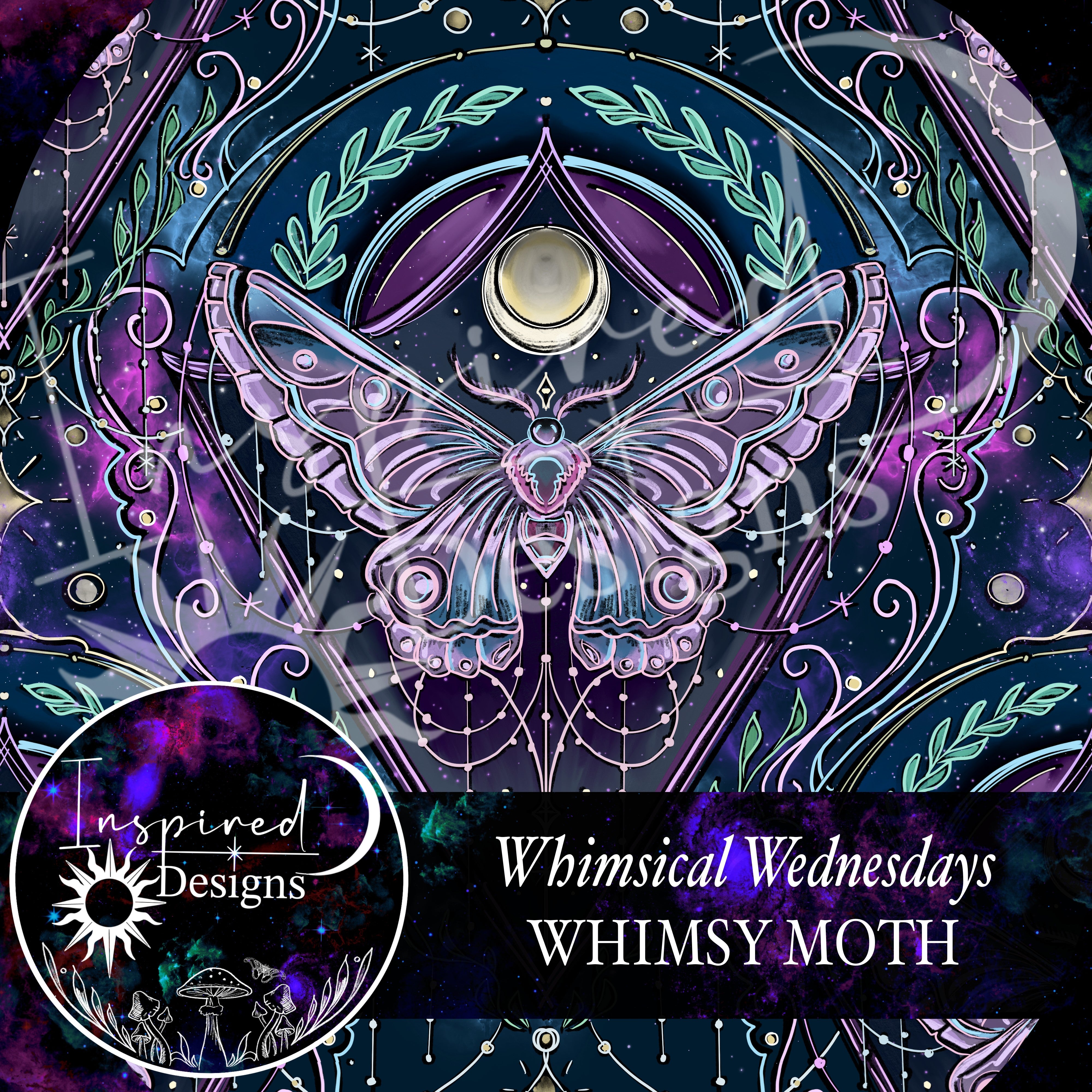 Whimsical Wednesday - Whimsy Moth – Inspired.Designs.illustrations