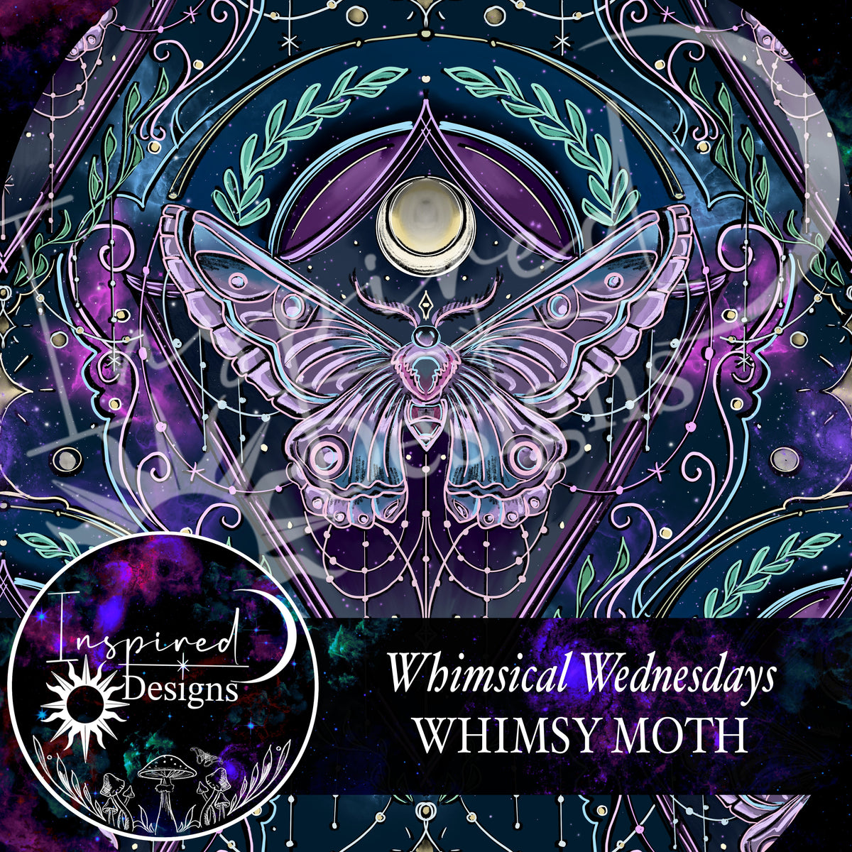 Whimsy Indesign Whimsical Wednesday - Whimsy Moth – Inspired.Designs.illustrations